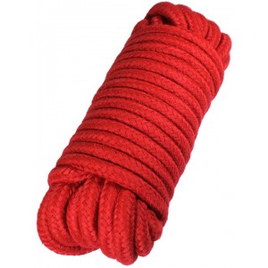 Верёвка для бондажа и декоративной вязки, красная, 10 м 